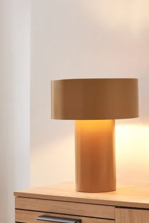 Actieprijs Tafellamp Kömn 37xØ30 cm E27 bruin lux.pro